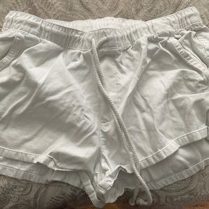 American eagle white tie shorts